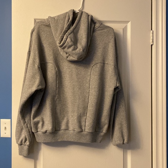 Men’s plain grey hoodie with small logo on the front. Kollar clothing brand . - Picture 2 of 3